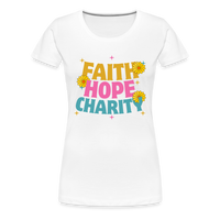 Faith Hope Charity - white