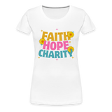 Faith Hope Charity - white