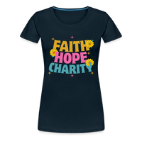 Faith Hope Charity - deep navy